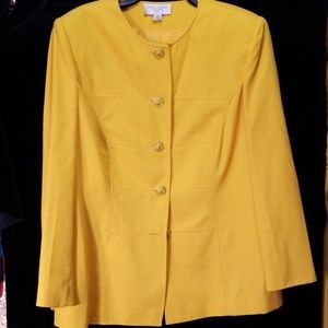 Casual  Corners yellow blazer 14W